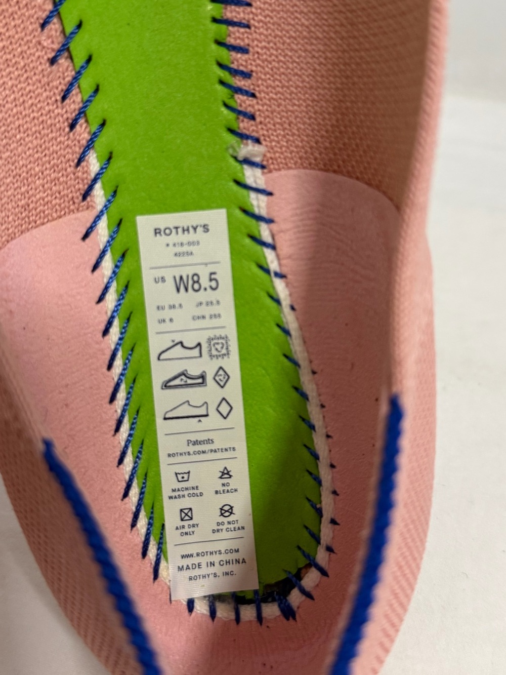 Rothy’s The Knot Ballet Flat pink shoes round point Size 8.5 - Picture 11 of 12